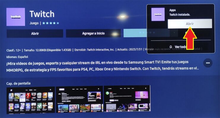 Cómo instalar Twitch en un Smart TV Samsung