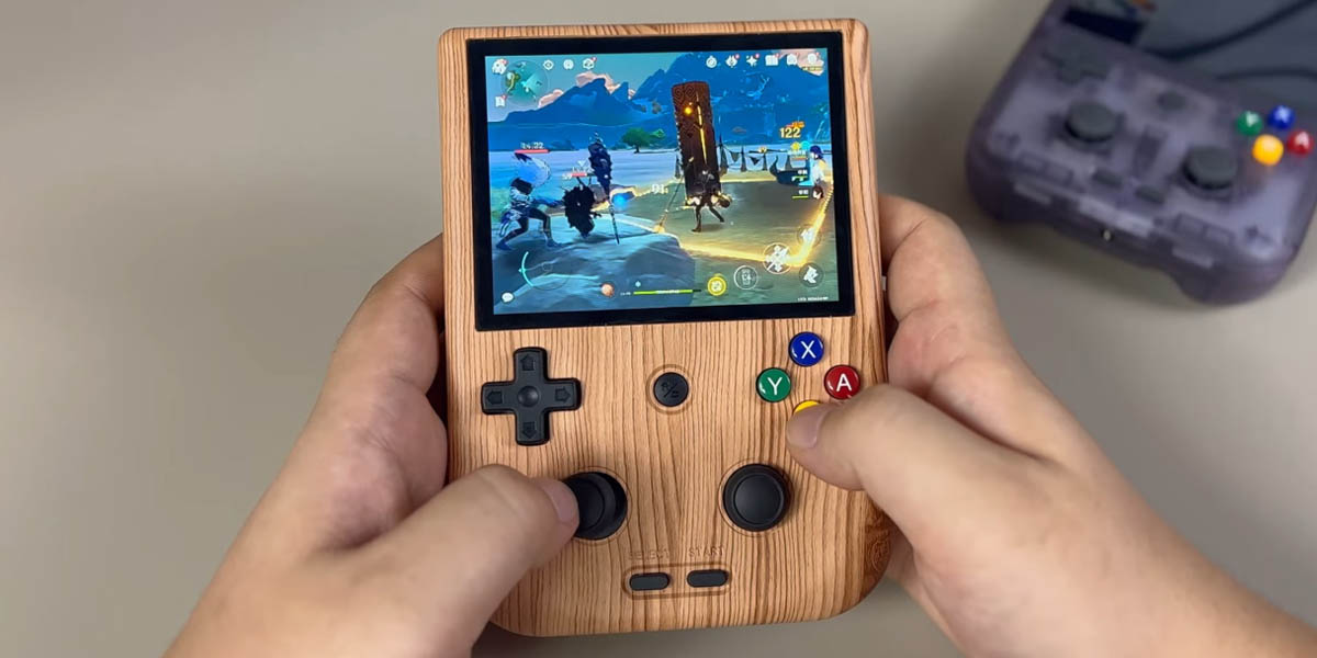 Anbernic Rg V Una Consola Con Android Y Acabado De Madera