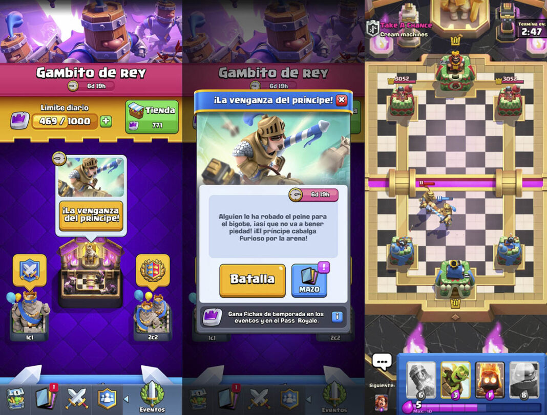 Mejores mazos para el Desafío La venganza del Príncipe de Clash Royale