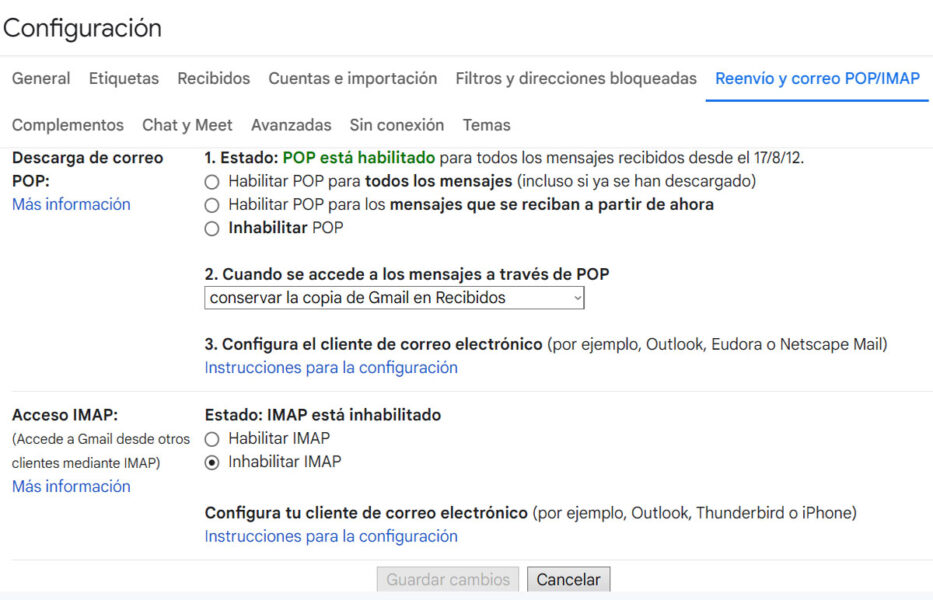 Qué es IMAP y POP en Gmail cuál debes usar y cómo