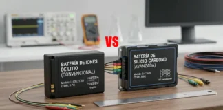 Baterías de silicio-carbono.