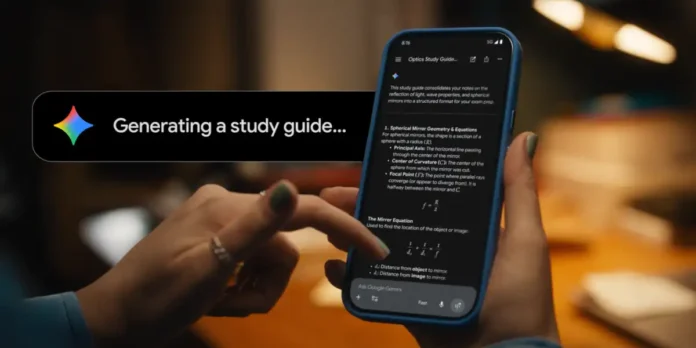 Convertir apuntes a mano en guías de estudio con Gemini.