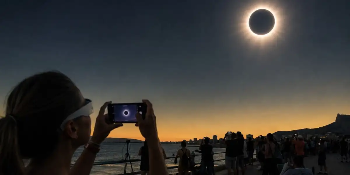 ¿Es seguro hacer fotos del eclipse con la cámara del móvil? Esto es lo que debes saber