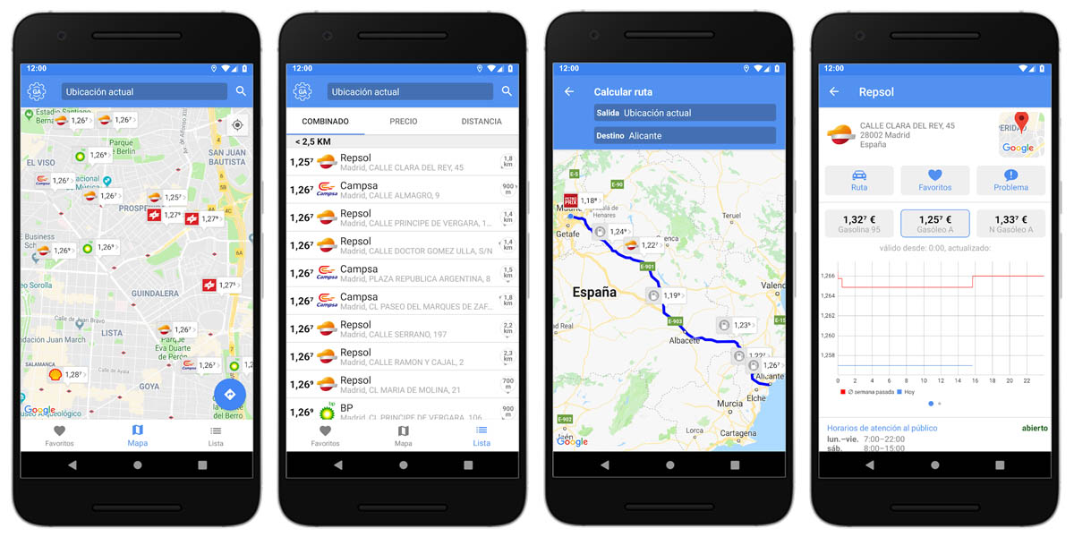 1 2 3 Fuel mejor app ver precios gasolina españa gratis