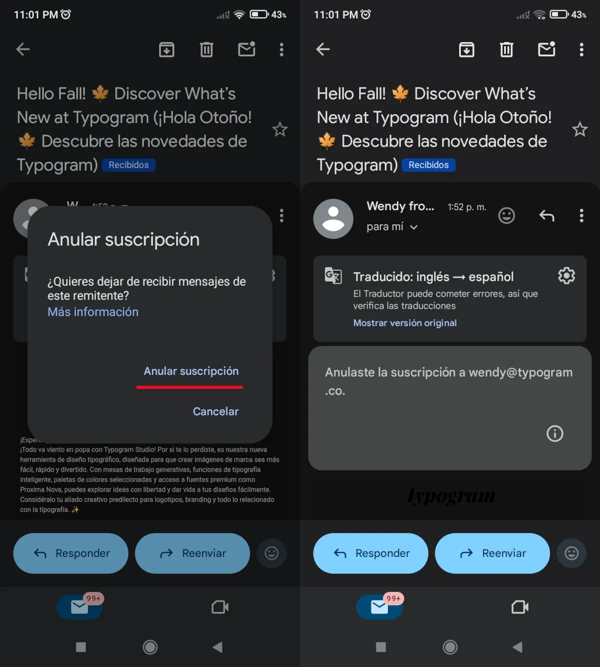 Administrar suscripciones en Gmail para Android - parte 2.