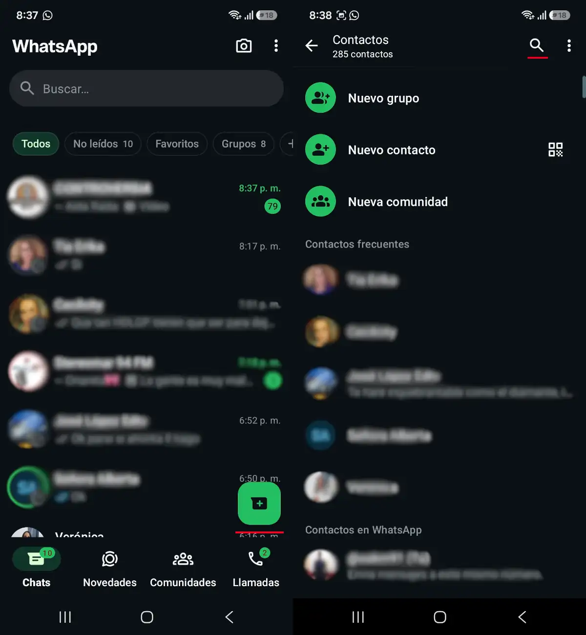 Contacta a alguien usando su nombre de usuario de WhatsApp - parte 1.