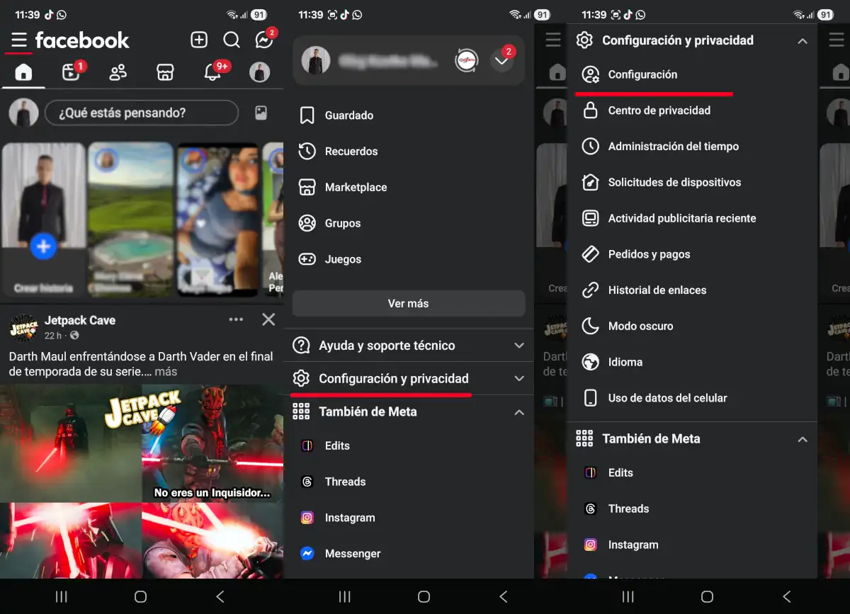 Forzar a Facebook a abrir enlaces en un navegador externo - parte 1.