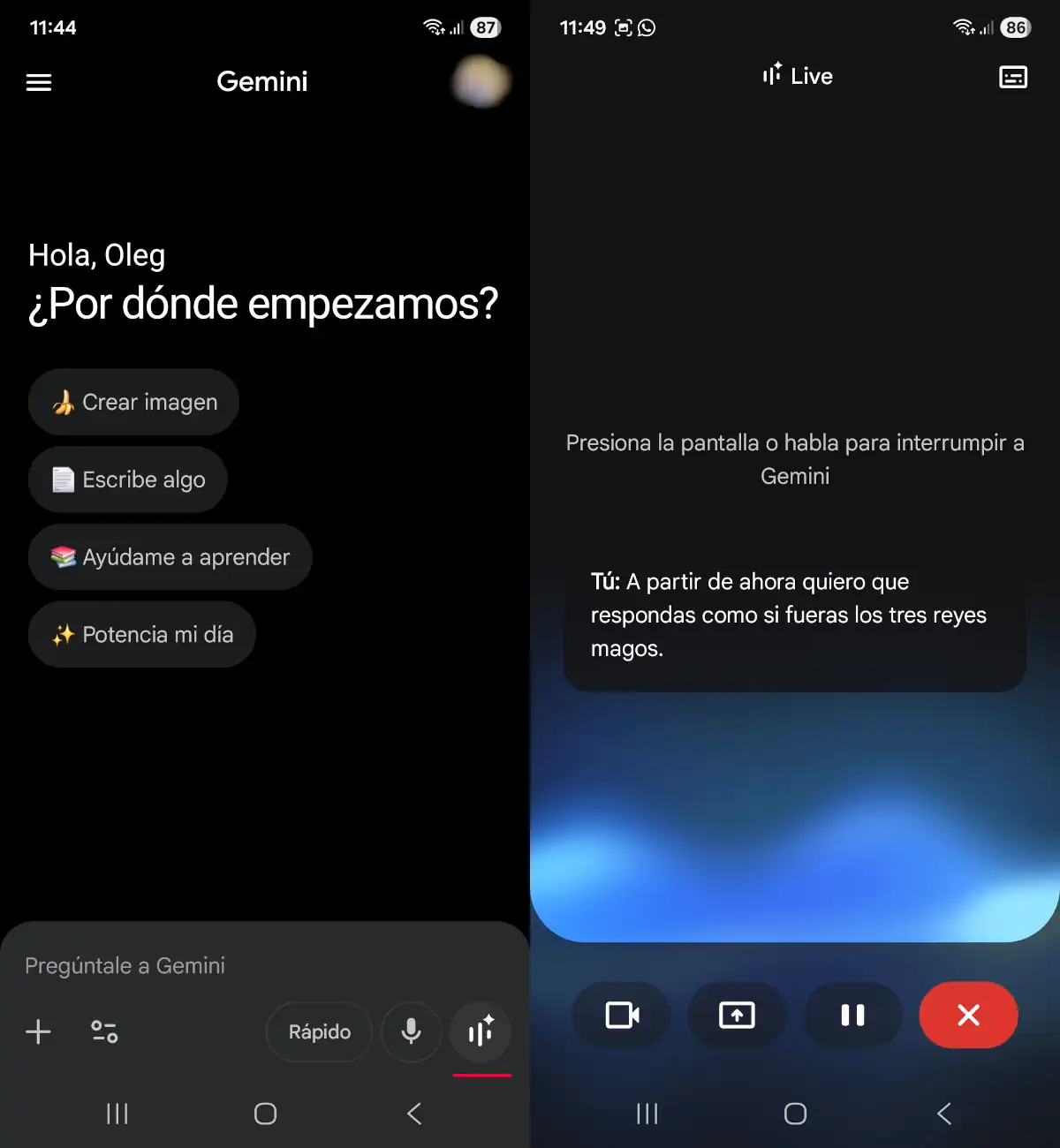 Gemini - parte 1 - llamada a los Reyes Magos.