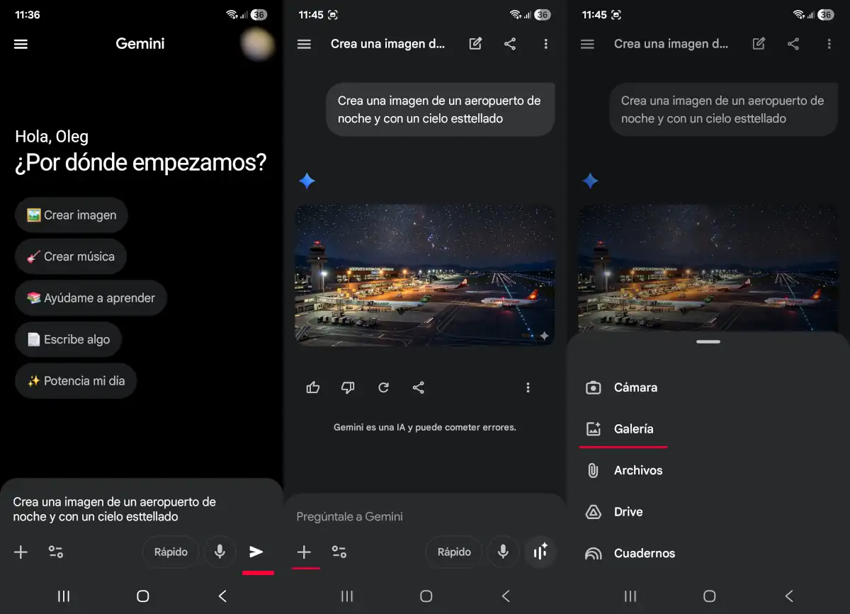 Genera imágenes con Gemini - parte 1 - trucos de Gemini para Android.