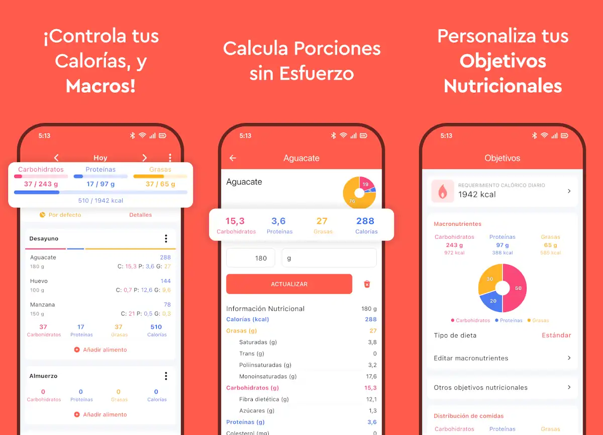 Macros - Contador de Calorías - apps para contar macros.