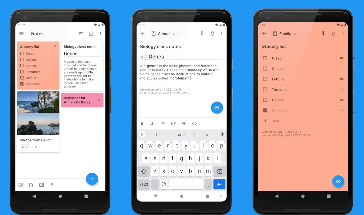Qillpad - Alternativas a Google Keep.