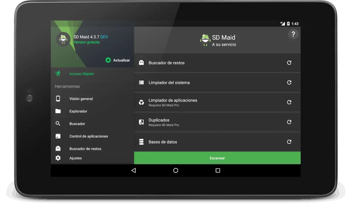 SD Maid - Limpieza del sistema - limpiar tu Android.