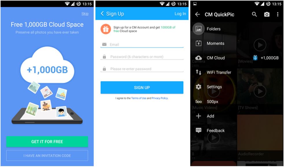 1 TB gratis en CM QuickPic