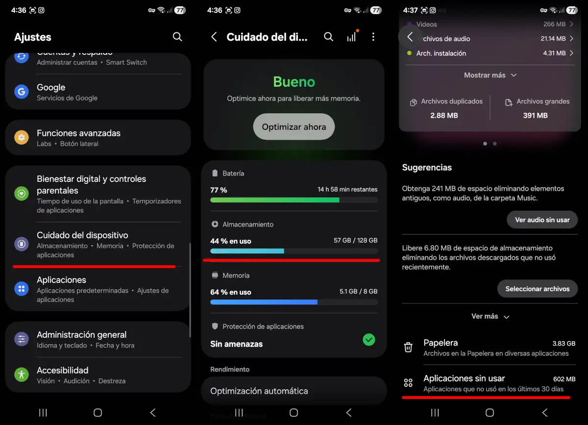 Ve la lista de apps que no usas - parte 1.