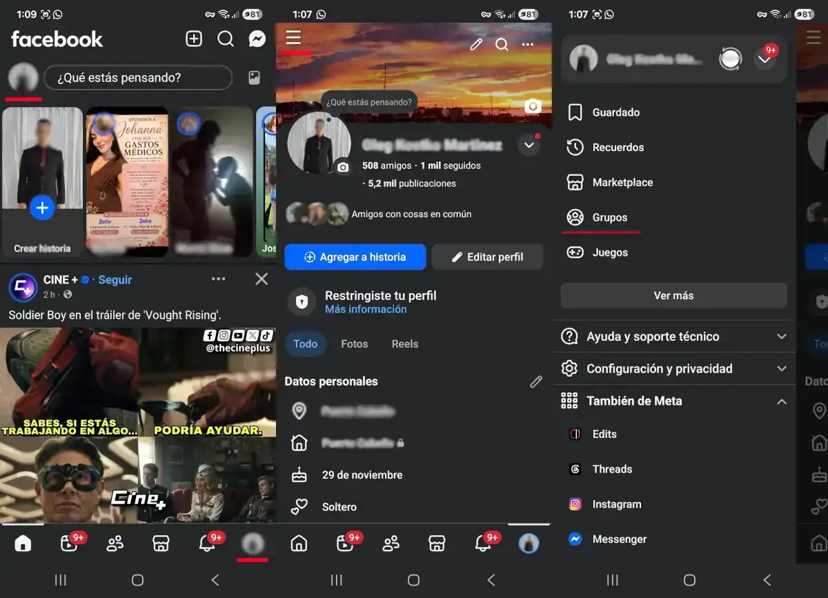 Ver la fecha en la que te uniste a un grupo de Facebook - parte 1