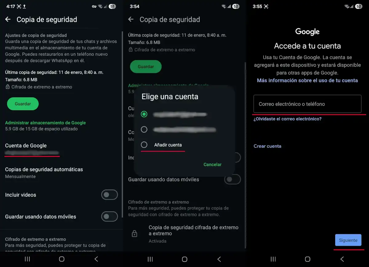 Utiliza una cuenta de Google exclusiva - parte 2.