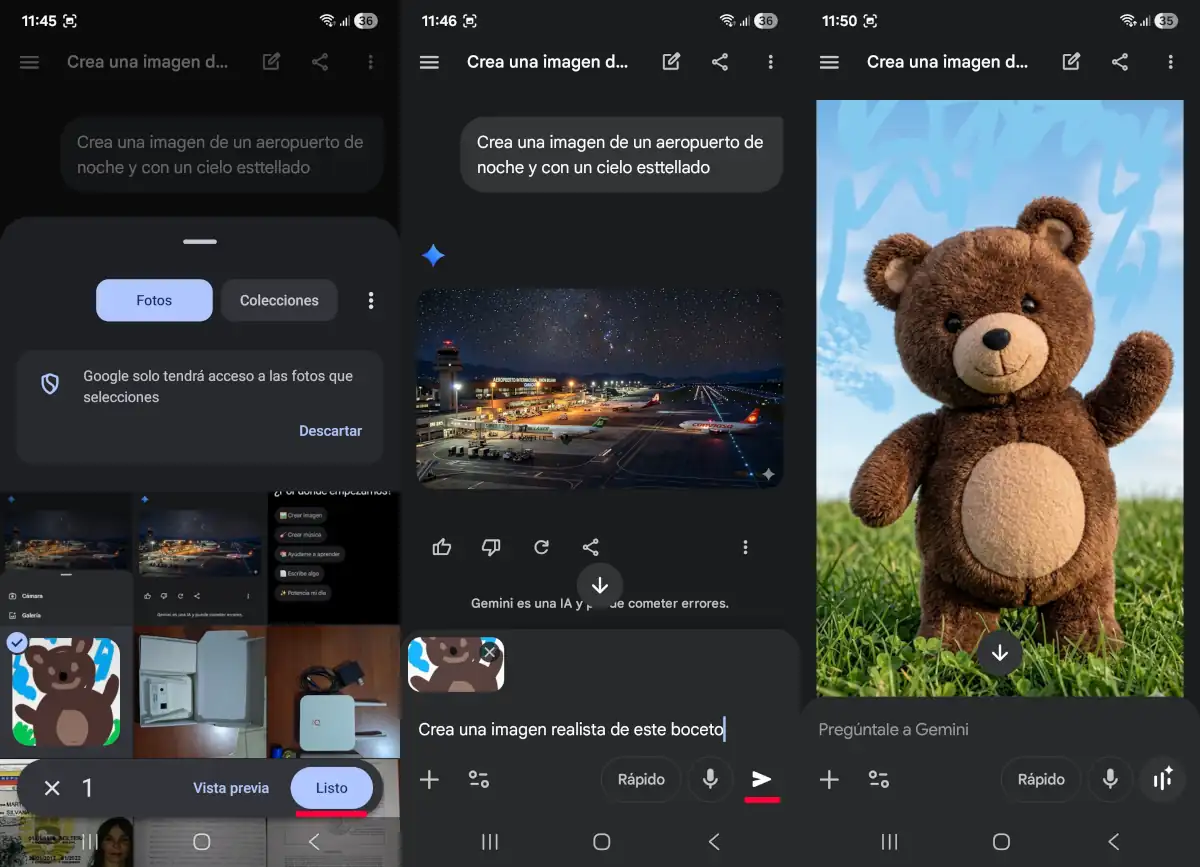 Genera imágenes con Gemini - parte 2 - trucos de Gemini para Android.