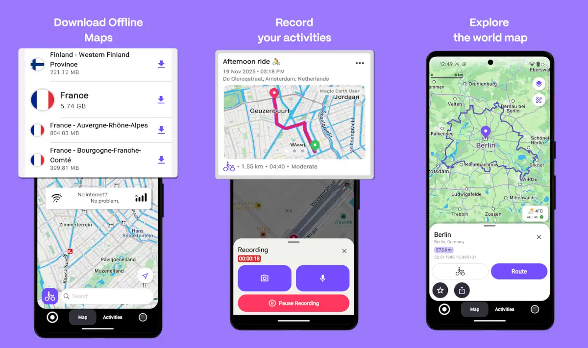 Magic Earth - alternativas a Google Maps de código abierto.