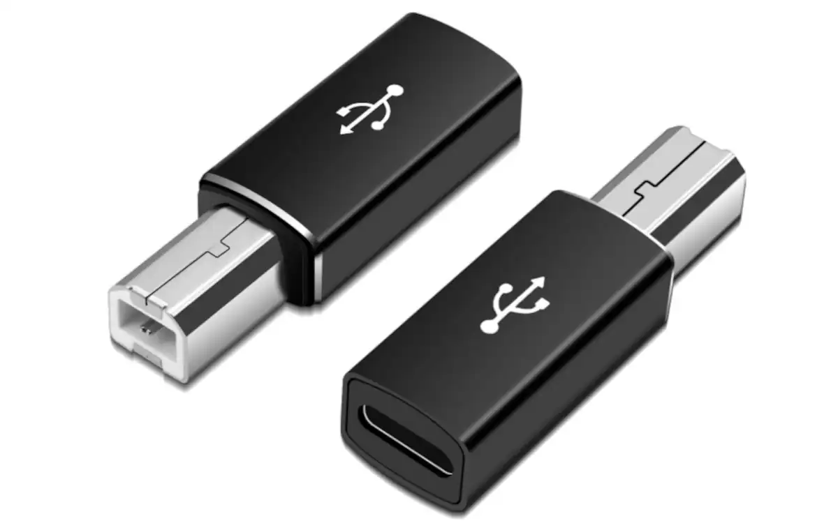 Paquete de adaptadores USB B a USB-C LUIRSAY.