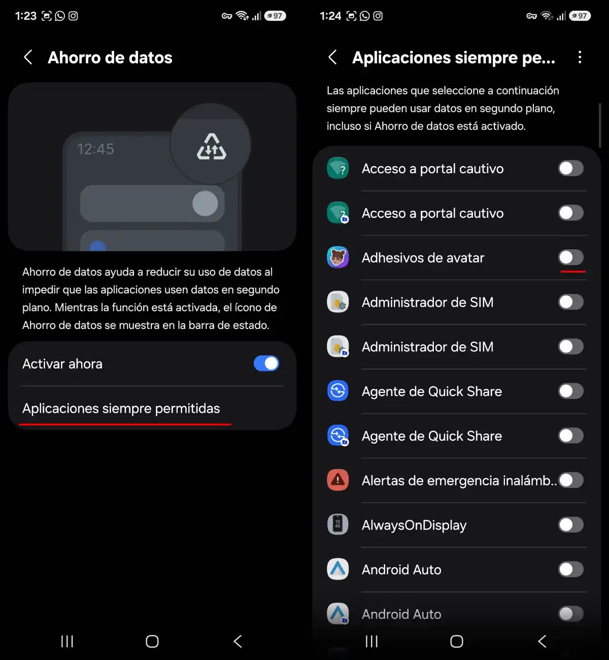 Personalizar o quitar el triángulo de la barra - parte 3.