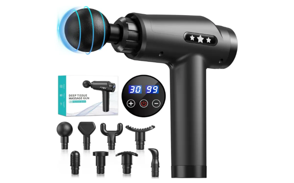 Pistola de masaje muscular KOOFIT.