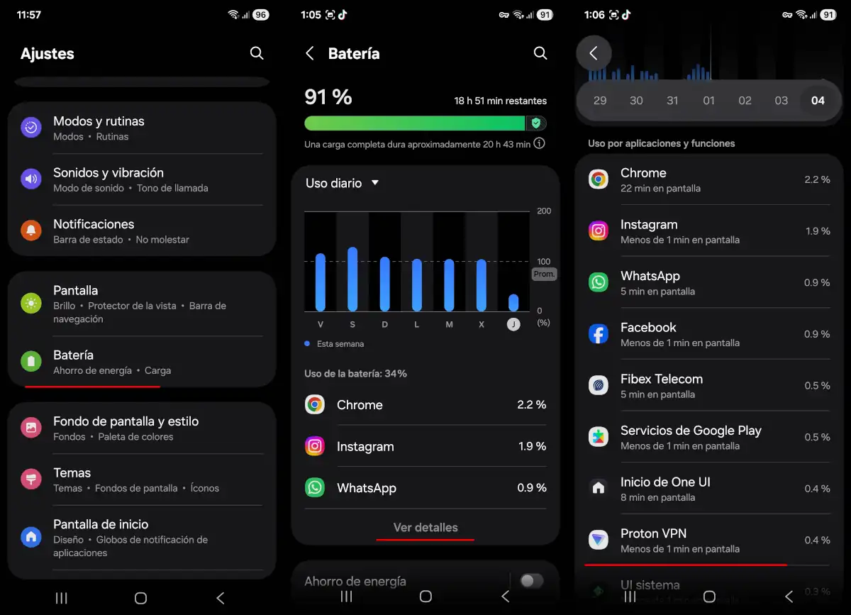 Restringe aplicaciones con alto consumo en segundo plano - parte 1 - optimizar la batería en Android.