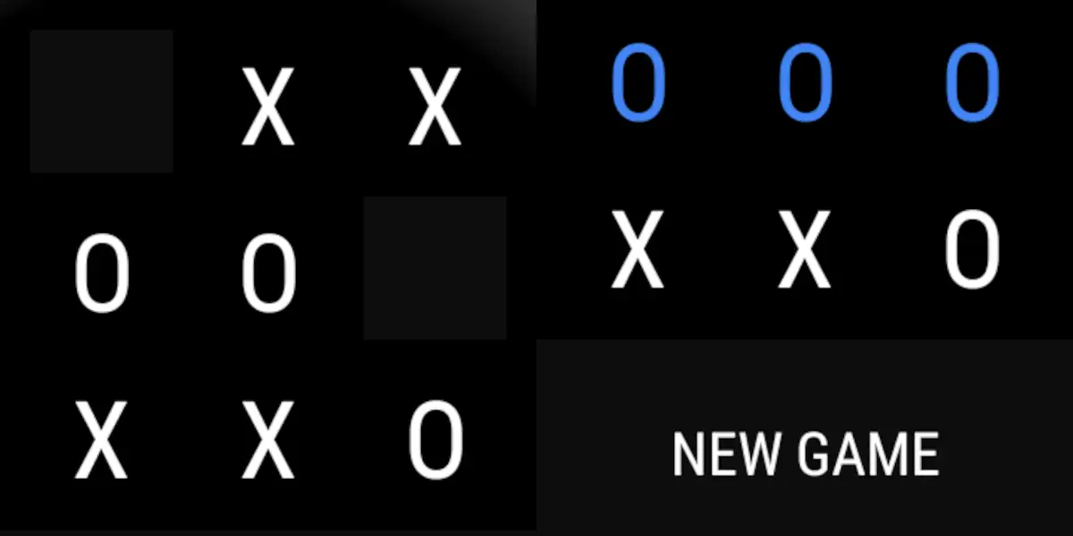 Tic Tac Toe for Wear OS.