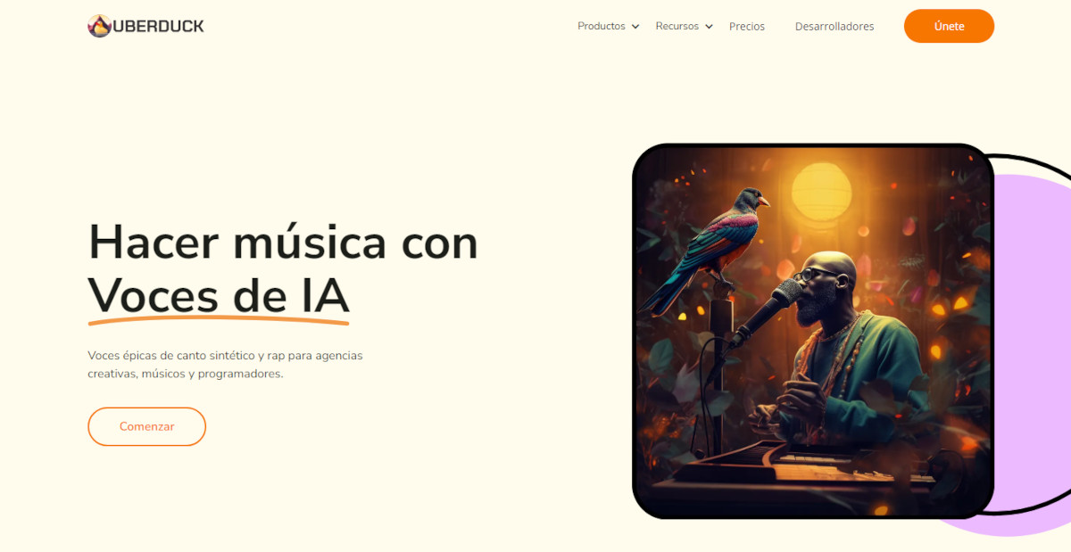 Uberduck AI - IA para crear canciones con voz