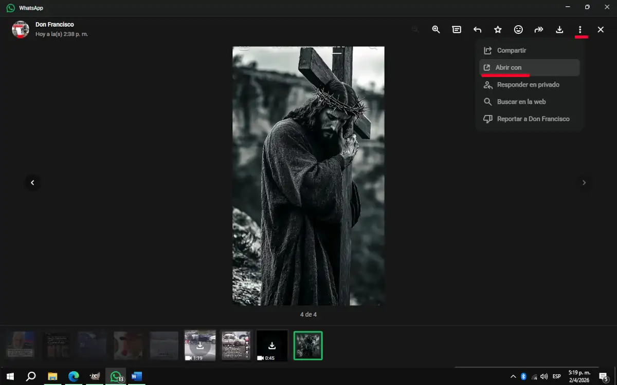 Ubicar donde se guardan los archivos de WhatsApp Escritorio en PC - parte 2.