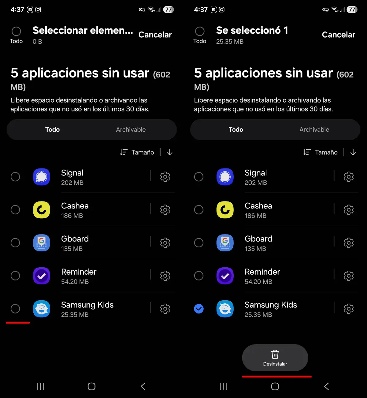 Ve la lista de apps que no usas - parte 2.
