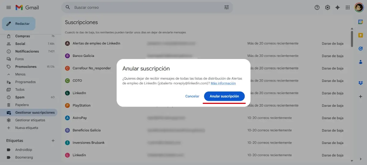 3 Administrar suscripciones - parte 3.