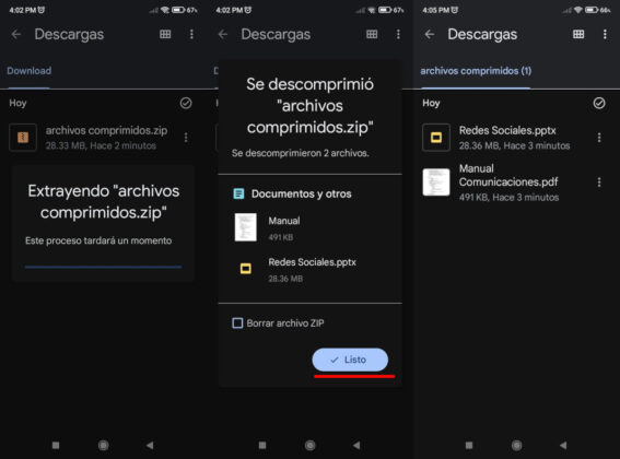 Abrir un archivo ZIP en Android parte 2