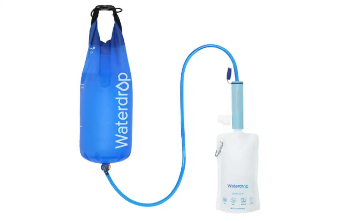 Filtro de agua tipo bolsa Waterdrop - gadgets de emergencia.