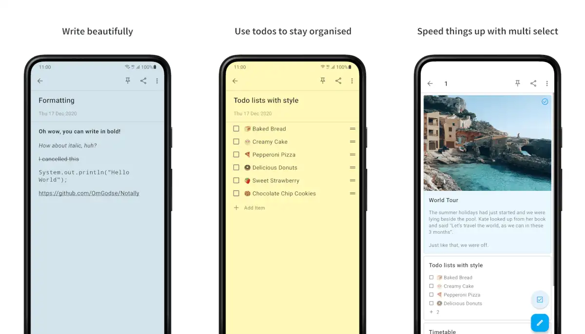 Notally - Minimalist Notes.