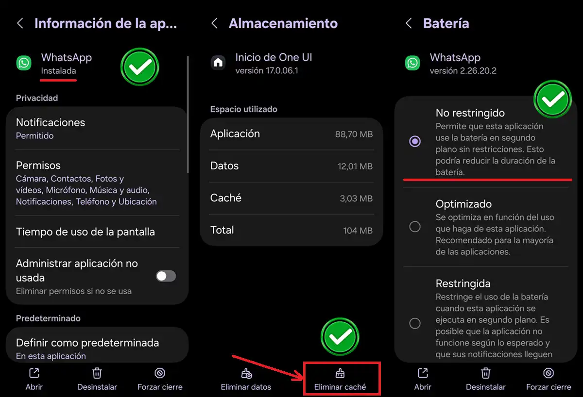 3 cosas a comprobar si Widget de WhatsApp 4x2 no aparece en Android
