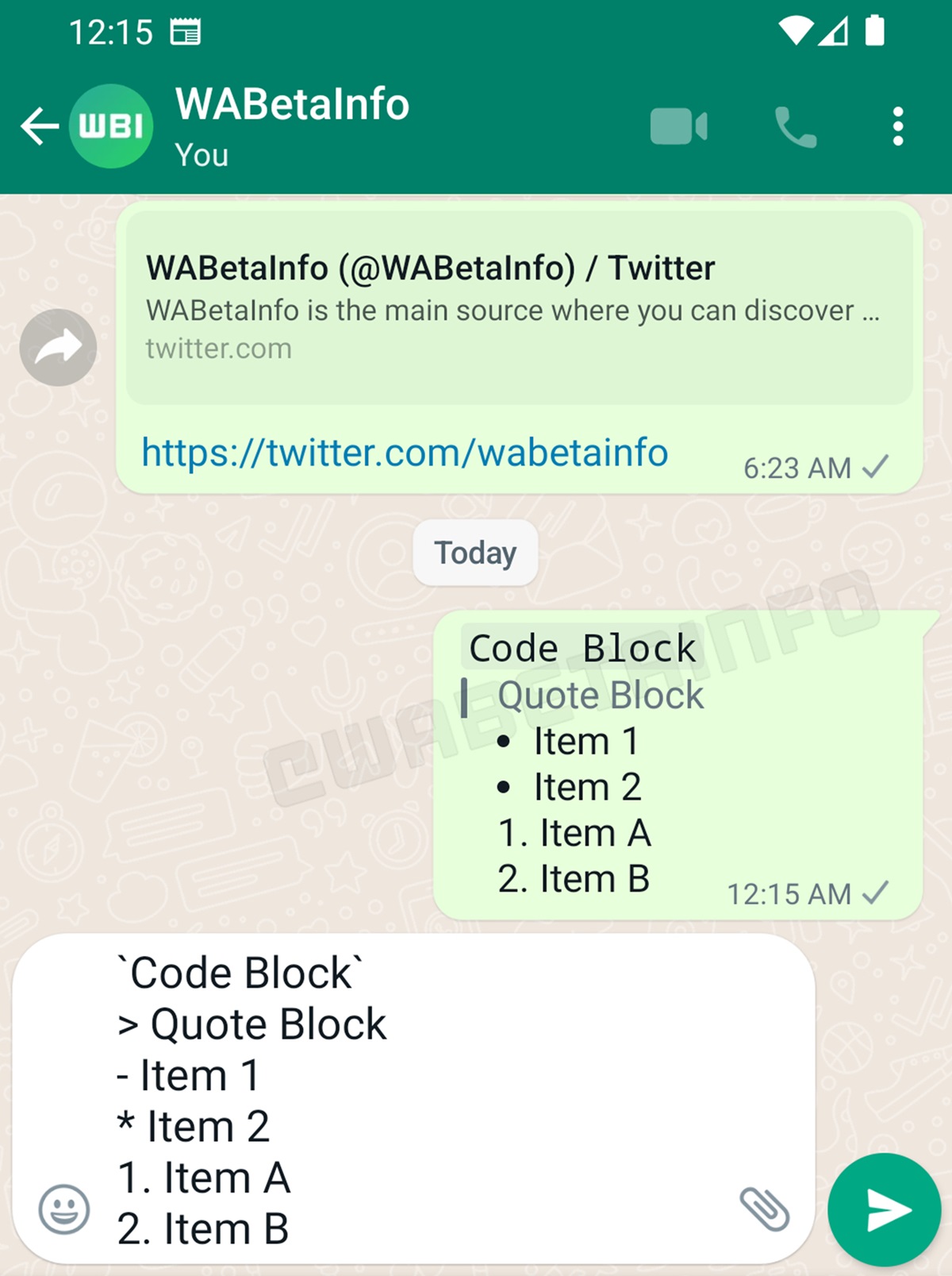3 nuevas opciones para dar formato al texto en whatsapp
