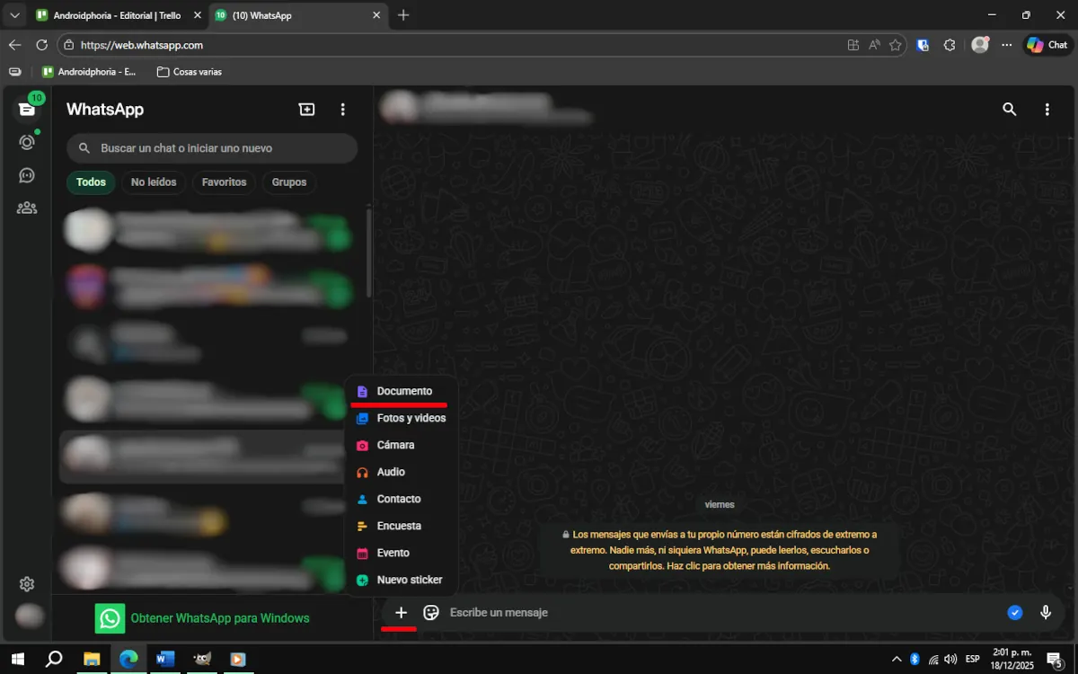 Enviar un PDF por WhatsApp web - parte 2.