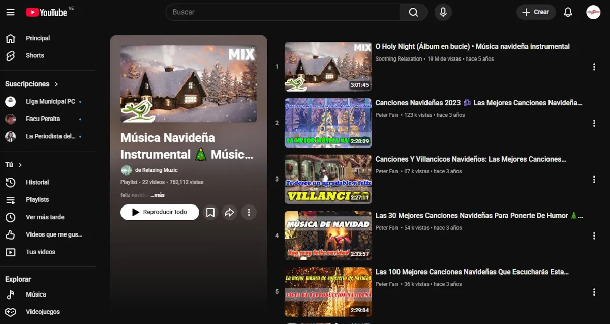 Música Navideña Instrumental.