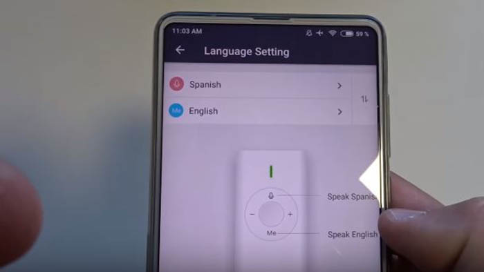 configurar idioma de konyack