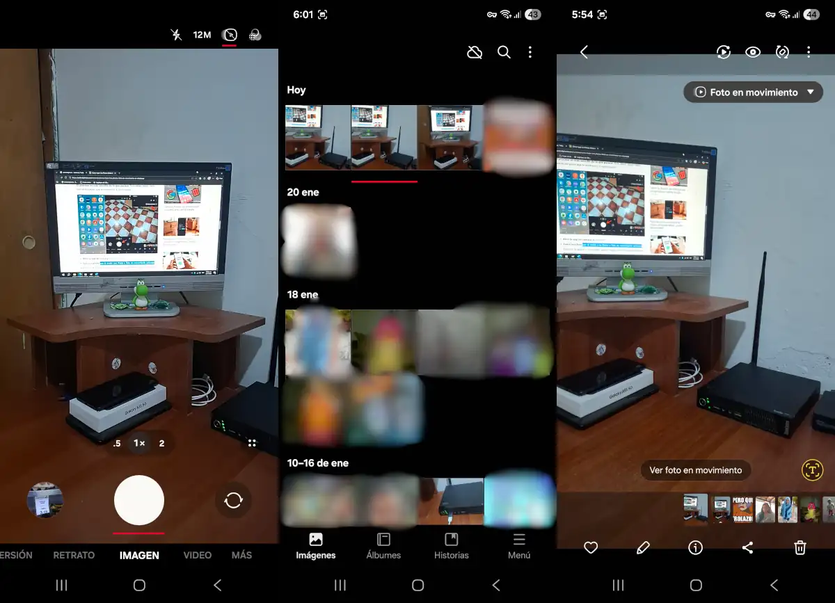 Enviar fotos en movimiento en WhatsApp - parte 1.