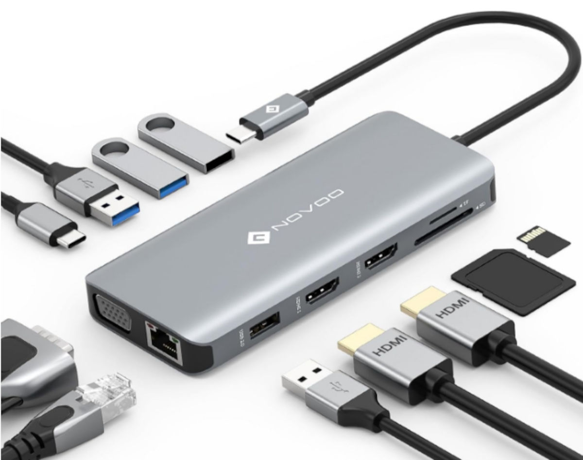 Hub USB-C NOVOO 11 en 1