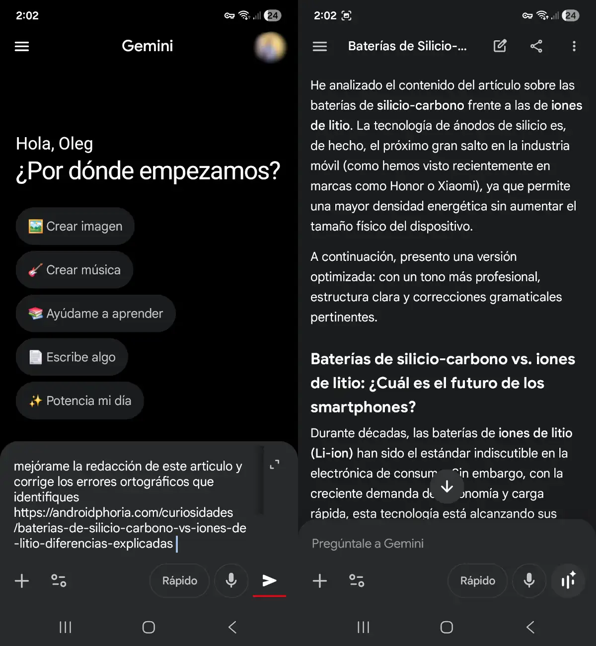 Corrección de textos y artículos.
