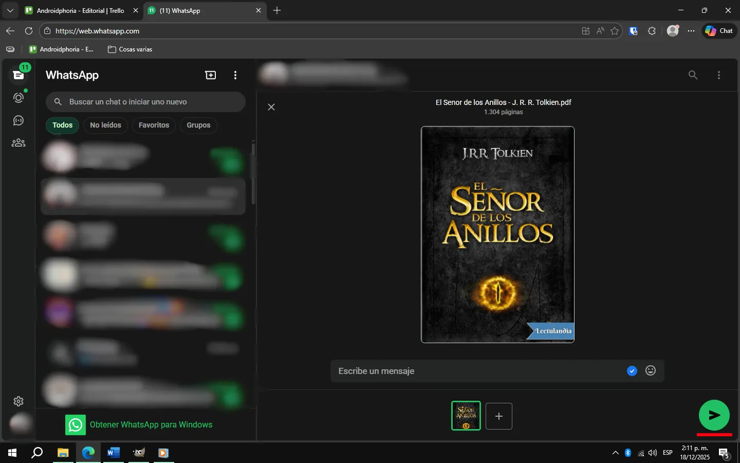 Enviar un PDF por WhatsApp web - parte 4.