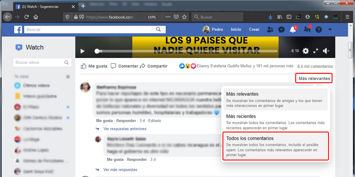 7 activar todos los comentarios facebook