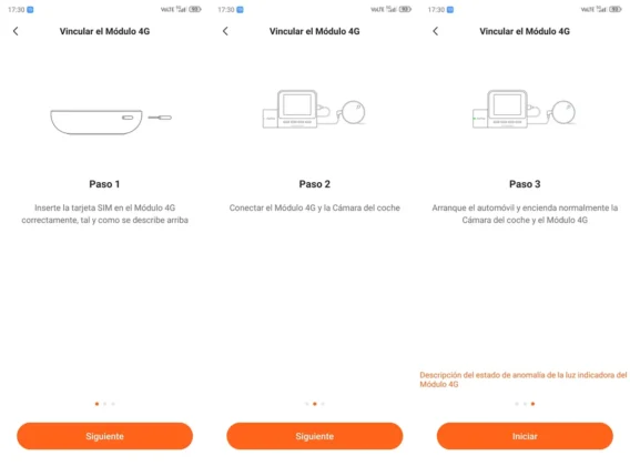 70mai Dash Cam a510 vincular modulo 4g