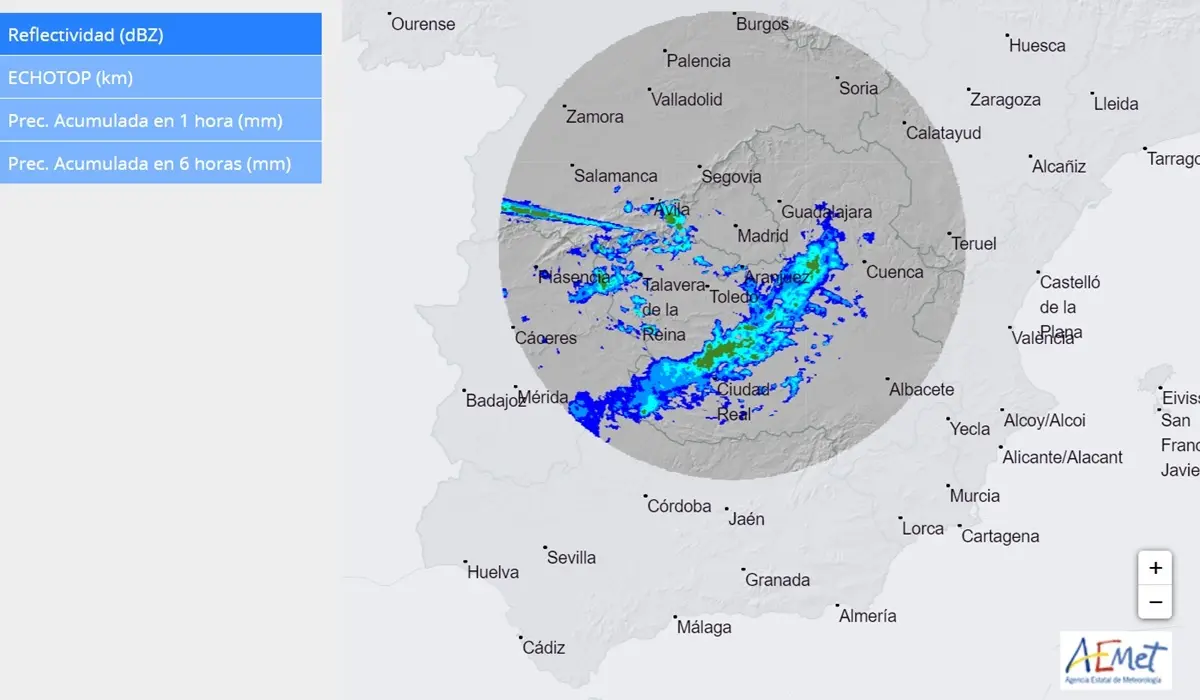 Aemet Free Real Time Rain Radar