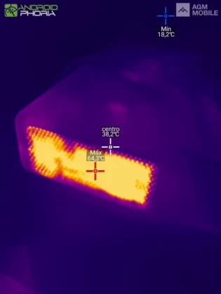 AGM G3 PRO medicion de temperatura