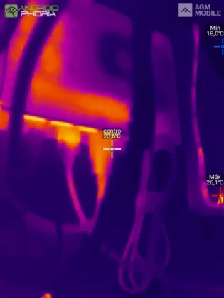 AGM G3 PRO mide temperatura maxima y minima