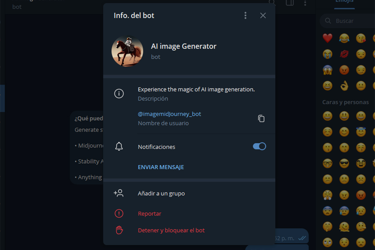 AI Image Generator Bot: un bot para hacer imágenes con IA