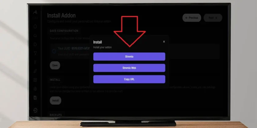Cómo instalar AIOStreams en Stremio para Android TV, Google TV y Fire TV